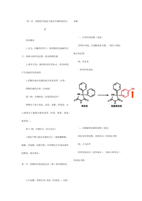 2023年执业药师考试笔记药物化学.docx