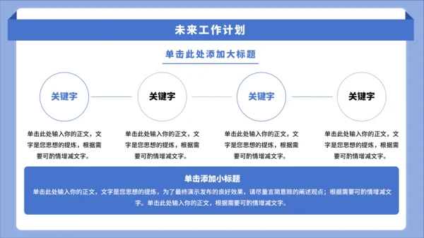 蓝色简约风大学竞选班委PPT模板