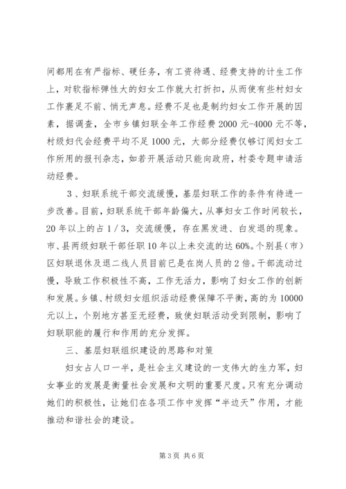 基层妇联组织建设状况调研报告 (3).docx