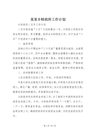 某某乡财政所工作计划 (3).docx