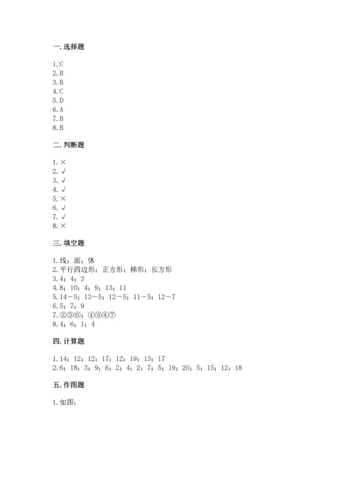 人教版一年级下册数学期中测试卷含答案【培优a卷】.docx