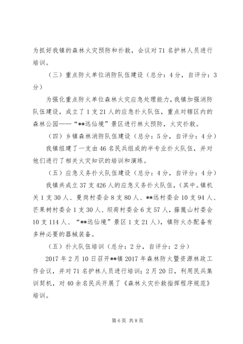乡镇森林防火目标管理责任自检自查报告.docx