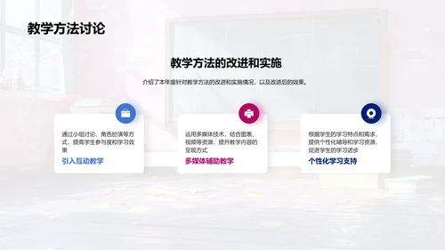 教学工作年度报告PPT模板