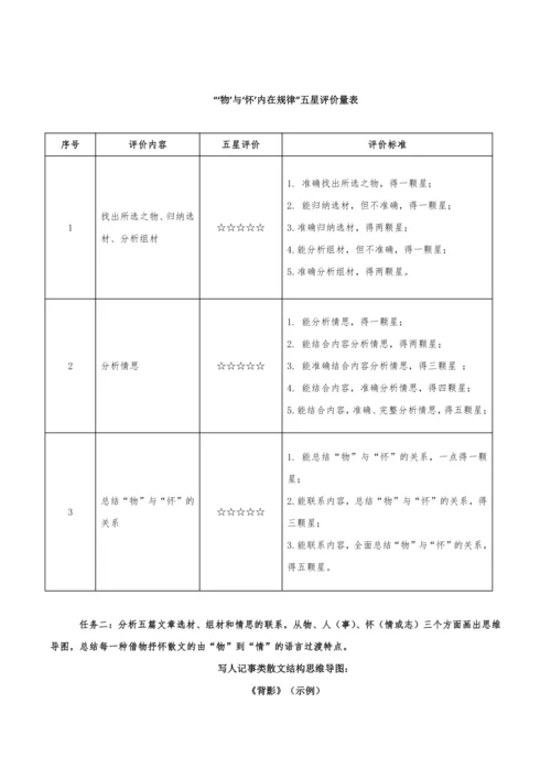 【教学评一体化】第四单元 整体教学设计-【大单元教学】统编语文八年级上册名师备课系列