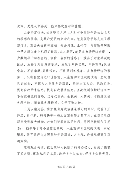 第一篇：反腐倡廉警示教育活动心得体会思想汇报.docx