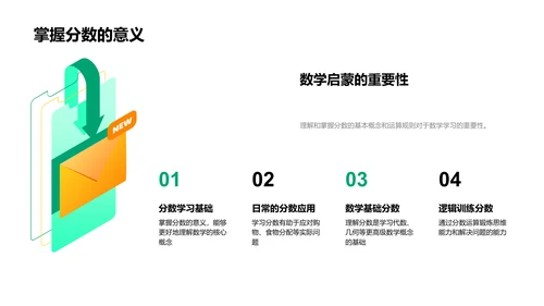 四年级数学分数课PPT模板