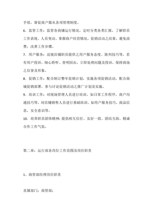 商业综合体购物中心商业运营管理内容及管理综合手册.docx