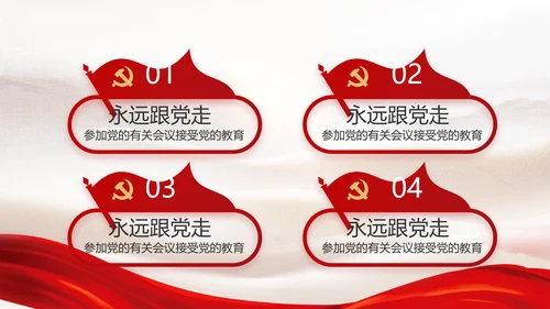 党建党支部年终工作总结汇报PPT党课