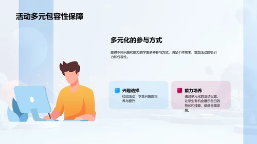 社团活动优化报告PPT模板