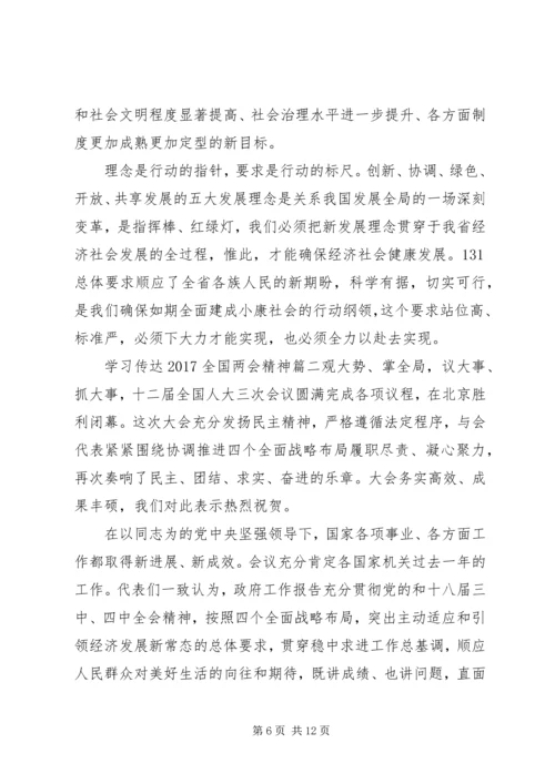 学习传达20XX年全国两会精神.docx