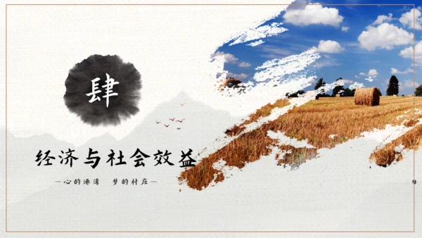 美丽乡村旅游画册通用PPT模板