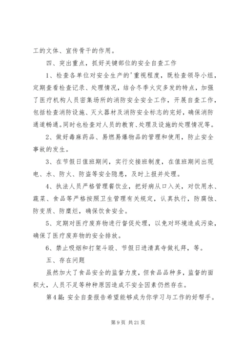 安全自查报告（优质6篇）精编.docx