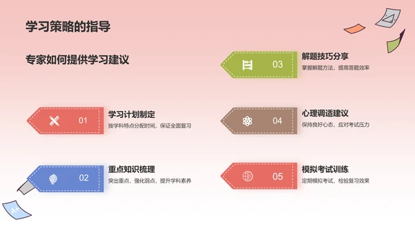 红色插画风高考百日誓师PPT模板