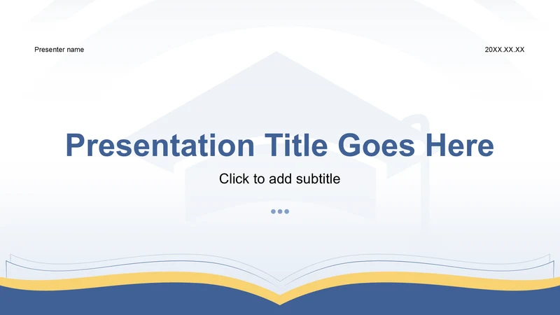 蓝色简约风博士生论文作业成果汇报PPT主题