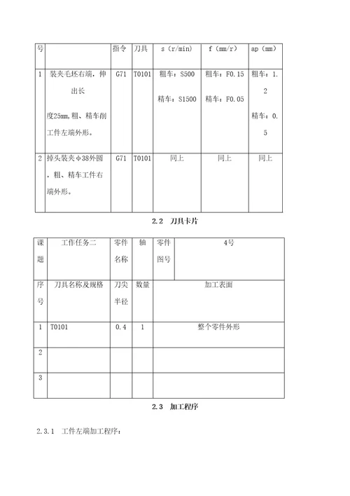 华中数控车床实训图纸及参考程序精编WORD版