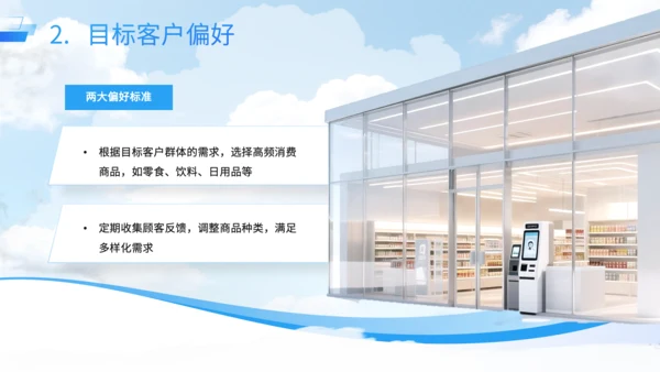 蓝色商务风智能无人零售店运营方案PPT