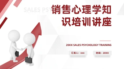 红色简约风销售心理学培训销售心理学培训PPT模板