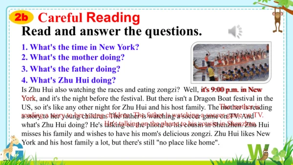 Unit 6 I'm watching TV. Section B (2a-2c)课件(共17张PP