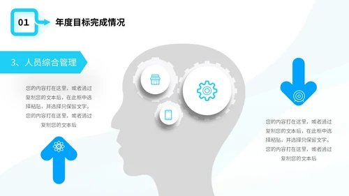 简约形状商务风2024年生产部年终工作总结商务通用PPT年终总结