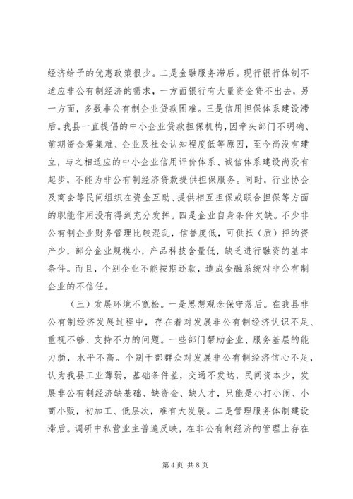 县经济工作调研报告.docx