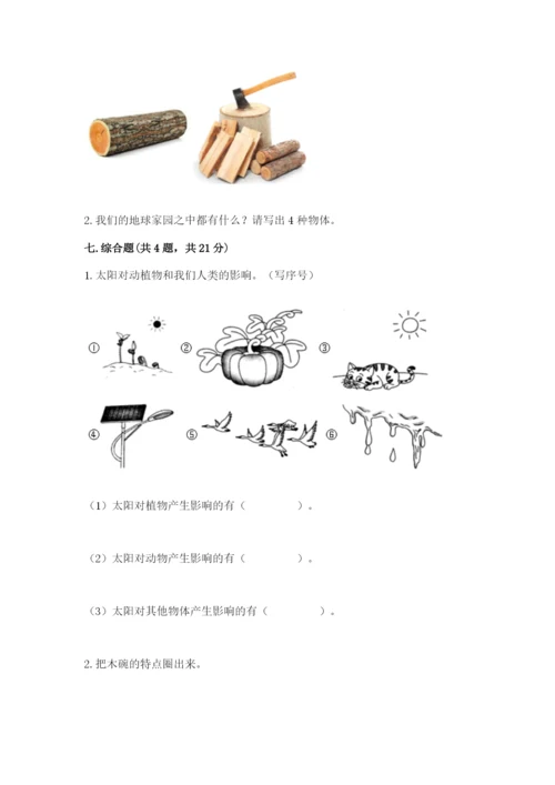 教科版科学二年级上册期末考试试卷【培优】.docx