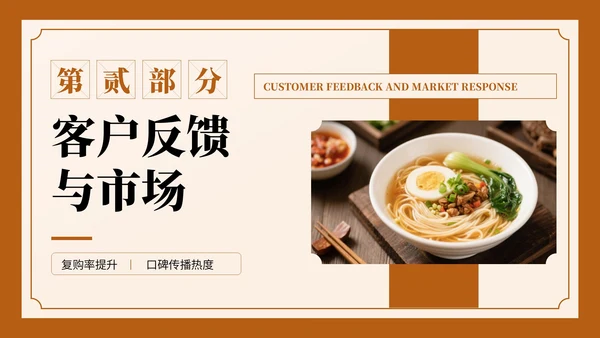 深棕色复古风餐饮营销复盘报告PPT