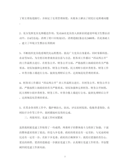 精编年村党支部书记述职报告范文.docx