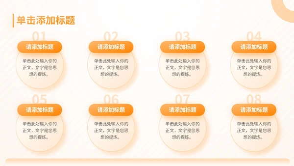 橙色商务风护肤产品项目介绍通用PPT模板