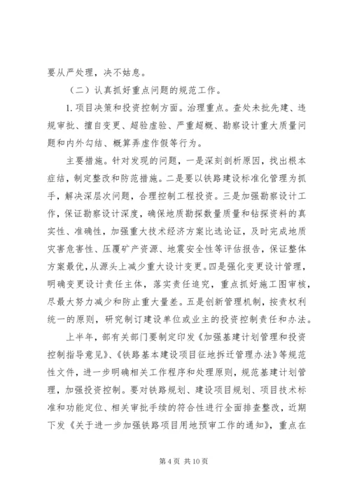 卢春房铁路工程建设专项治理工作电视电话会议讲话大全 (5).docx