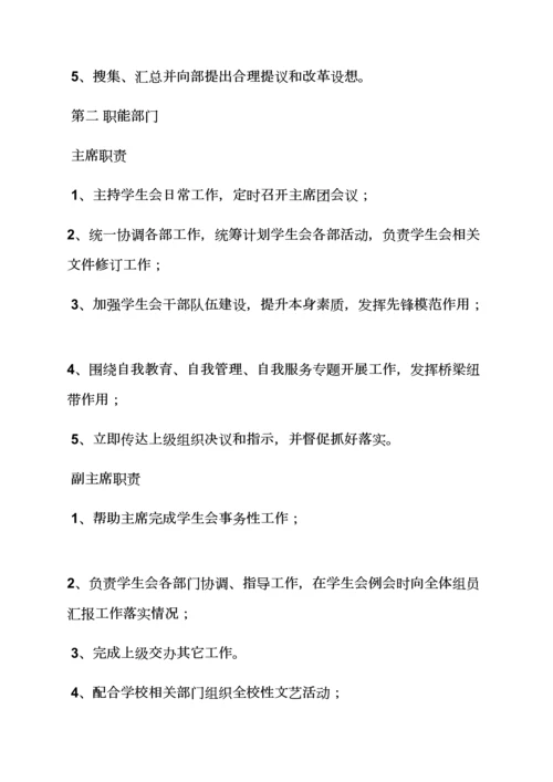 学生会专项规章新规制度范本.docx