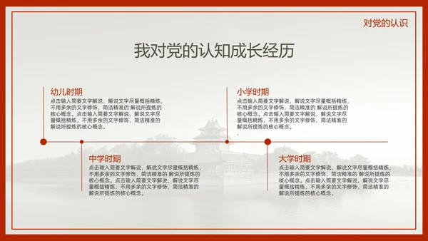 中国风预备党员转正答辩申请通用PPT课件