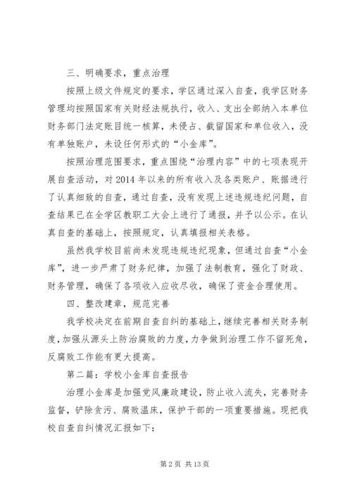 学校小金库自查报告.docx