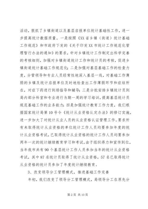 统计工作总结及工作计划精编.docx