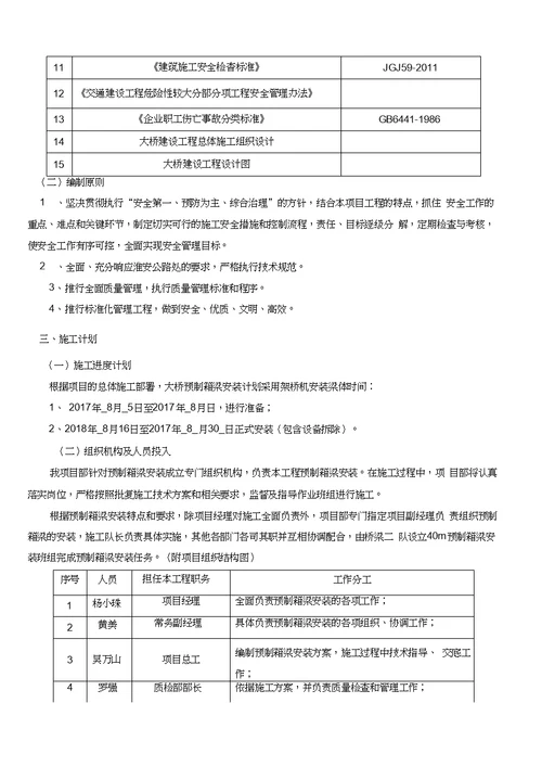 40m预制箱梁架设安装方案