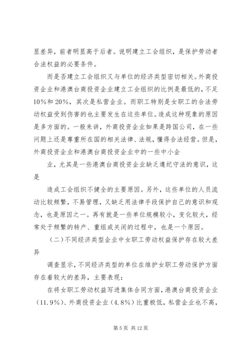 女职工劳动保护状况调查研究报告 (4).docx