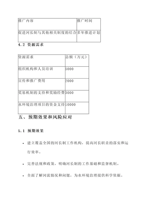 河长制的全面推广方案