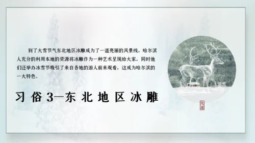 寒时大雪时节通用PPT模板