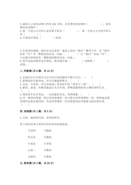 教科版六年级下册科学期末测试卷有完整答案.docx