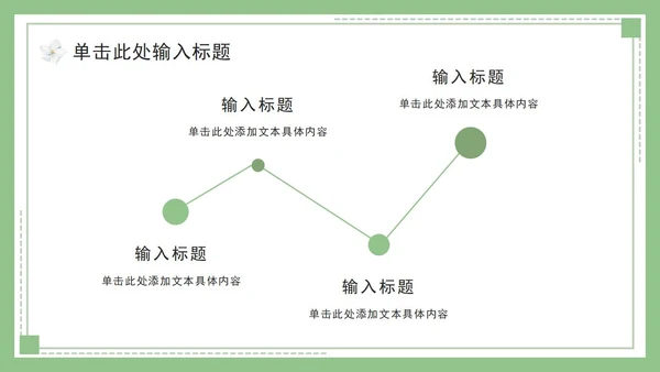 绿色简约小清新花卉教育教学PPT模板