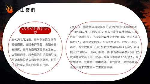 预防山火人人有责林火通用PPT模板