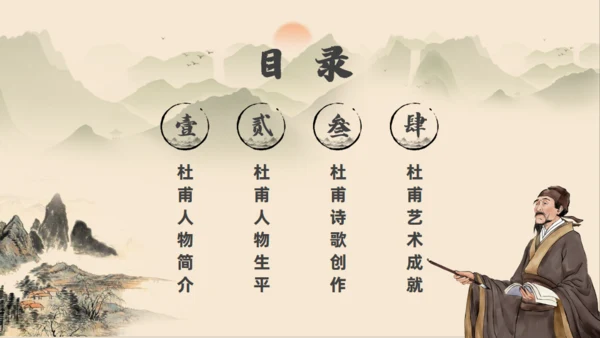 初高中语文杜甫传记通用PPT课件