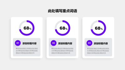 关系页-紫色简约风3项环形图