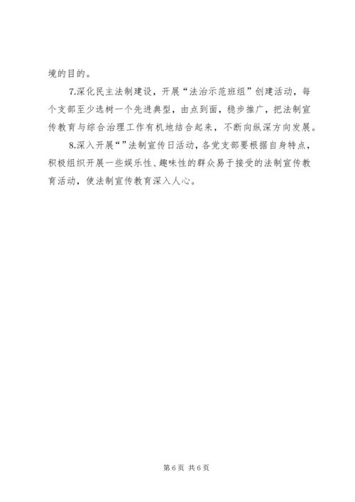 煤矿法制宣传教育工作计划 (6).docx