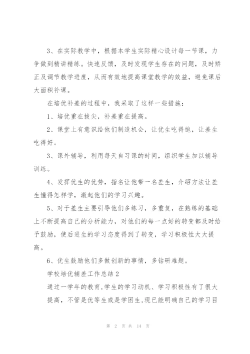 学校培优辅差工作总结5篇.docx