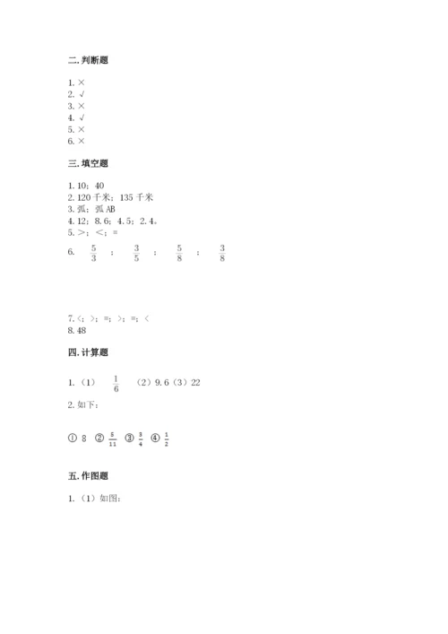 小学六年级数学上册期末卷精品【有一套】.docx