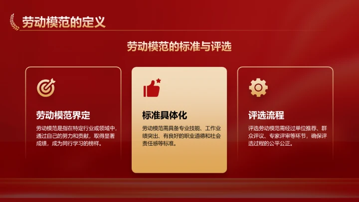 红色党政风新时代劳动者的奋斗故事PPT模板