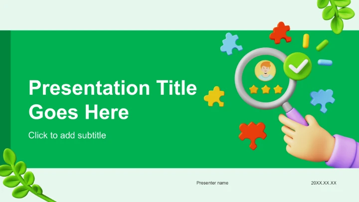 绿色卡通风职业规划书PPT