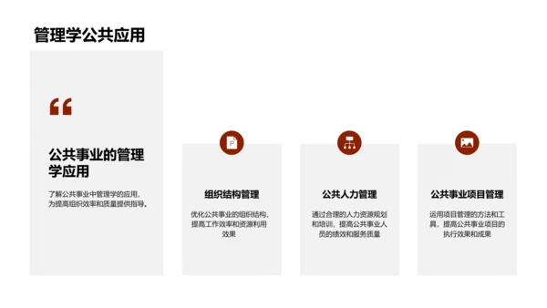 管理学应用教程PPT模板