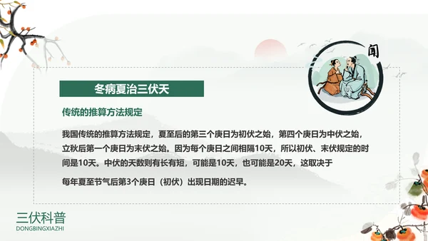 冬病夏治中医康养理疗通用PPT课件模板