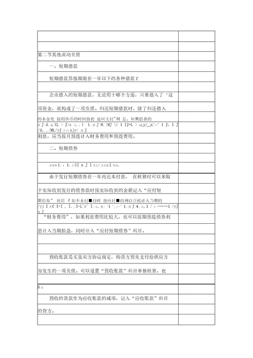 财务会计教案流动负债